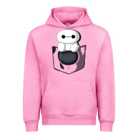 Fuchsia Pink baymax in pocket Urban Hoodie - linhVisuals