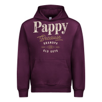 Mauve Wine Mens Pappy Because Grandpa Is For Old Guys Funny Urban Hoodie - linhVisuals