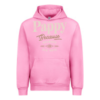 Fuchsia Pink Mens Pappy Because Grandpa Is For Old Guys Funny Urban Hoodie - linhVisuals