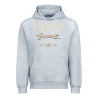 Heather Grey Mens Pappy Because Grandpa Is For Old Guys Funny Urban Hoodie - linhVisuals