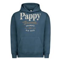 Pigment Midnight Navy Mens Pappy Because Grandpa Is For Old Guys Funny Urban Hoodie - linhVisuals