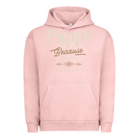 Pigment Salmon Mens Pappy Because Grandpa Is For Old Guys Funny Urban Hoodie - linhVisuals