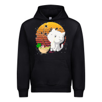 Black cat t  shirt ramen noodles kawaii cat t  shirt Urban Hoodie - linhVisuals