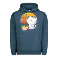 Pigment Midnight Navy cat t  shirt ramen noodles kawaii cat t  shirt Urban Hoodie - linhVisuals