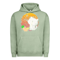 Pigment Oil Green cat t  shirt ramen noodles kawaii cat t  shirt Urban Hoodie - linhVisuals