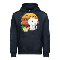 Navy cat t  shirt ramen noodles kawaii cat t  shirt Urban Hoodie - linhVisuals