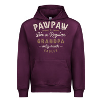 Mauve Wine Mens Pawpaw Like a Regular Grandpa Funny Fathers Day Urban Hoodie - linhVisuals