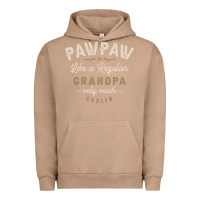Pigment Burro Mens Pawpaw Like a Regular Grandpa Funny Fathers Day Urban Hoodie - linhVisuals