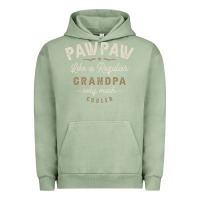 Pigment Oil Green Mens Pawpaw Like a Regular Grandpa Funny Fathers Day Urban Hoodie - linhVisuals
