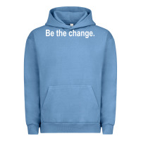 Pigment Pebble Blue be the change [tb] Urban Hoodie - linhVisuals