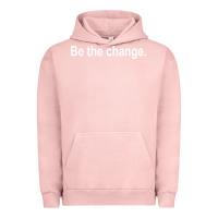 Pigment Salmon be the change [tb] Urban Hoodie - linhVisuals