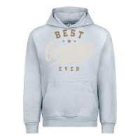 Heather Grey Mens Best Grumpa Ever Funny Grandpa Urban Hoodie - linhVisuals