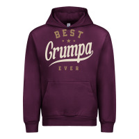 Mauve Wine Mens Best Grumpa Ever Funny Grandpa Urban Hoodie - linhVisuals