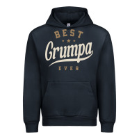 Navy Mens Best Grumpa Ever Funny Grandpa Urban Hoodie - linhVisuals
