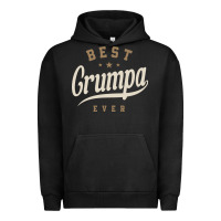 Pigment Black Mens Best Grumpa Ever Funny Grandpa Urban Hoodie - linhVisuals