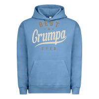 Pigment Pebble Blue Mens Best Grumpa Ever Funny Grandpa Urban Hoodie - linhVisuals
