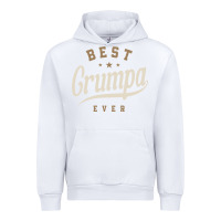 White Mens Best Grumpa Ever Funny Grandpa Urban Hoodie - linhVisuals
