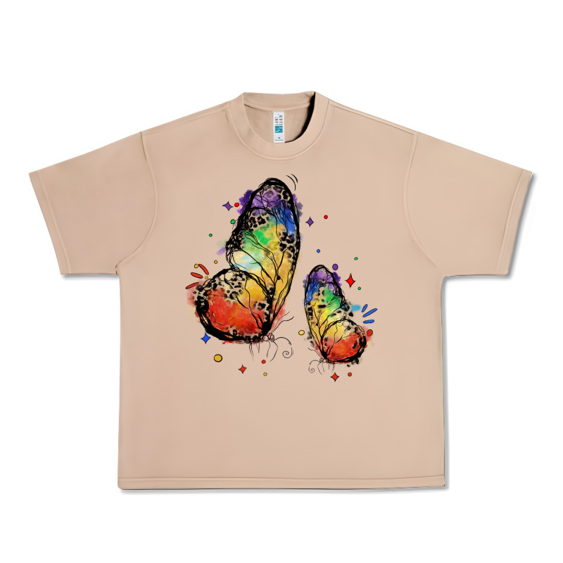 Rainbow Butterfly Pride Urban Heavy Tee by FaDigitalArtStudio | Teevron