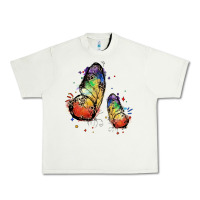 Pistachio rainbow butterfly pride Urban Heavy Tee - FaDigitalArtStudio