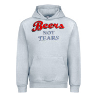 Heather Grey beers not tears Urban Hoodie - linhVisuals
