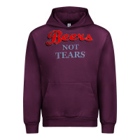 Mauve Wine beers not tears Urban Hoodie - linhVisuals