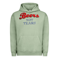 Pigment Oil Green beers not tears Urban Hoodie - linhVisuals