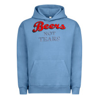 Pigment Pebble Blue beers not tears Urban Hoodie - linhVisuals