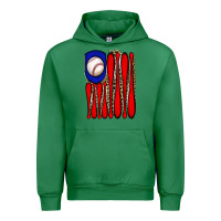 Emerald leopard baseball flag Urban Hoodie - JahusDesignShop