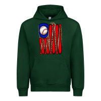 Forest Green leopard baseball flag Urban Hoodie - JahusDesignShop