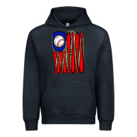 Navy leopard baseball flag Urban Hoodie - JahusDesignShop