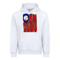 White leopard baseball flag Urban Hoodie - JahusDesignShop