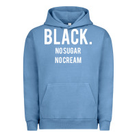 Pigment Pebble Blue black no sugar no cream 02 [tb] Urban Hoodie - linhVisuals