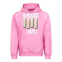 Fuchsia Pink blackout boyz black Urban Hoodie - linhVisuals