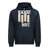 Navy blackout boyz black Urban Hoodie - linhVisuals