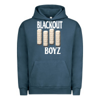 Pigment Midnight Navy blackout boyz black Urban Hoodie - linhVisuals