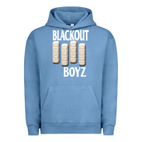 Pigment Pebble Blue blackout boyz black Urban Hoodie - linhVisuals