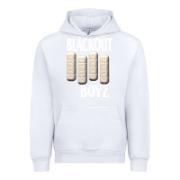White blackout boyz black Urban Hoodie - linhVisuals