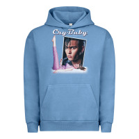 Pigment Pebble Blue cry baby title Urban Hoodie - linhVisuals