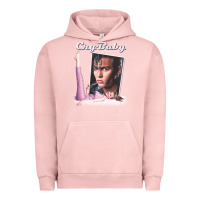 Pigment Salmon cry baby title Urban Hoodie - linhVisuals