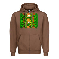 Chestnut st patricks  brushstrokes Zipper Hoodie - AdoDesignShop