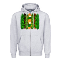 Heather Grey st patricks  brushstrokes Zipper Hoodie - AdoDesignShop