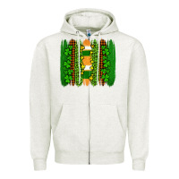 Oatmeal Heather st patricks  brushstrokes Zipper Hoodie - AdoDesignShop