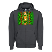 Smoke st patricks  brushstrokes Zipper Hoodie - AdoDesignShop