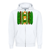 White st patricks  brushstrokes Zipper Hoodie - AdoDesignShop