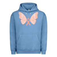 Pigment Pebble Blue gynecologic cancer support t  shirt gynecological cancer awareness pea Urban Hoodie - linhVisuals