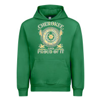 Emerald cherokee native american and proud of t shirt Urban Hoodie - linhVisuals