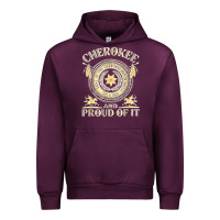 Mauve Wine cherokee native american and proud of t shirt Urban Hoodie - linhVisuals