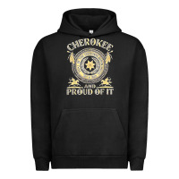 Pigment Black cherokee native american and proud of t shirt Urban Hoodie - linhVisuals