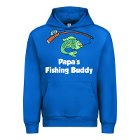 Cobalt kids papa's fishing buddy grandson or granddaughter fish t shirt Urban Hoodie - linhVisuals