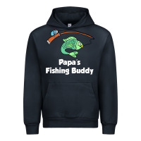 Navy kids papa's fishing buddy grandson or granddaughter fish t shirt Urban Hoodie - linhVisuals